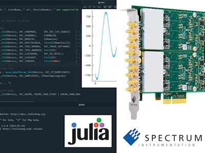 Spectrum高速數(shù)據(jù)采集卡為高性能應用配備Julia工具包,，開創(chuàng)行業(yè)先河